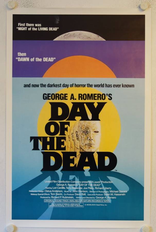 Day of the Dead original release US Onesheet movie poster